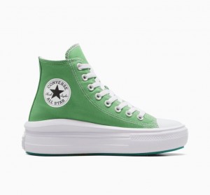 Női Converse Chuck Taylor All Star Move Seasonal Color Platform Cipő Világos Zöld | HUNGARY LIQ2UH