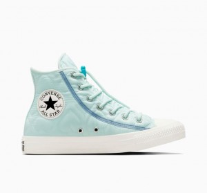 Női Converse Chuck Taylor All Star Quilted Magasszárú Tornacipő Türkiz | HUNGARY RAM0QP