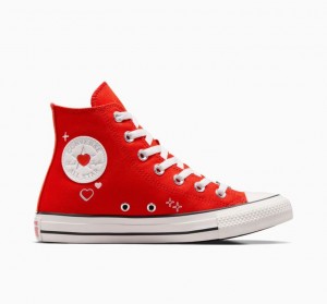 Női Converse Chuck Taylor All Star Y2K Heart Magasszárú Tornacipő Piros | HUNGARY DIF7CJ