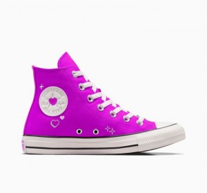 Női Converse Chuck Taylor All Star Y2K Heart Magasszárú Tornacipő Lila | HUNGARY KZO7ME