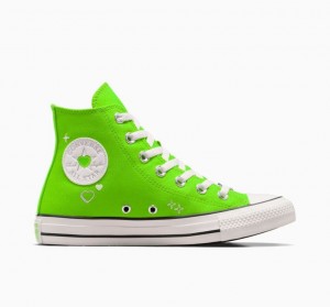 Női Converse Chuck Taylor All Star Y2K Heart Magasszárú Tornacipő Zöld | HUNGARY HLF8JV