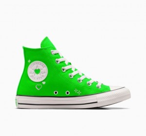 Női Converse Chuck Taylor All Star Y2K Heart Magasszárú Tornacipő Zöld | HUNGARY SKD1VL