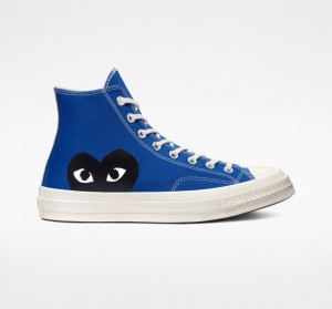 Női Converse X Comme Des Garçons Play Chuck 70 Magasszárú Tornacipő Kék | HUNGARY UTF5JX