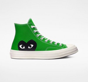 Női Converse X Comme Des Garçons Play Chuck 70 Magasszárú Tornacipő Zöld | HUNGARY OMU4EZ