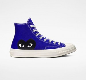 Női Converse X Comme Des Garçons Play Chuck 70 Magasszárú Tornacipő Kék | HUNGARY BVZ1YR