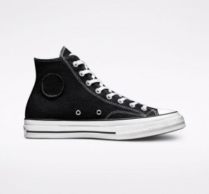 Női Converse X Stüssy Chuck 70 Magasszárú Tornacipő Fekete | HUNGARY XAC0SD