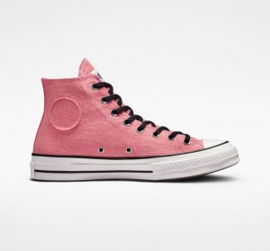 Női Converse X Stüssy Surfman Chuck 70 Magasszárú Tornacipő Rózsaszín | HUNGARY YEI1WO