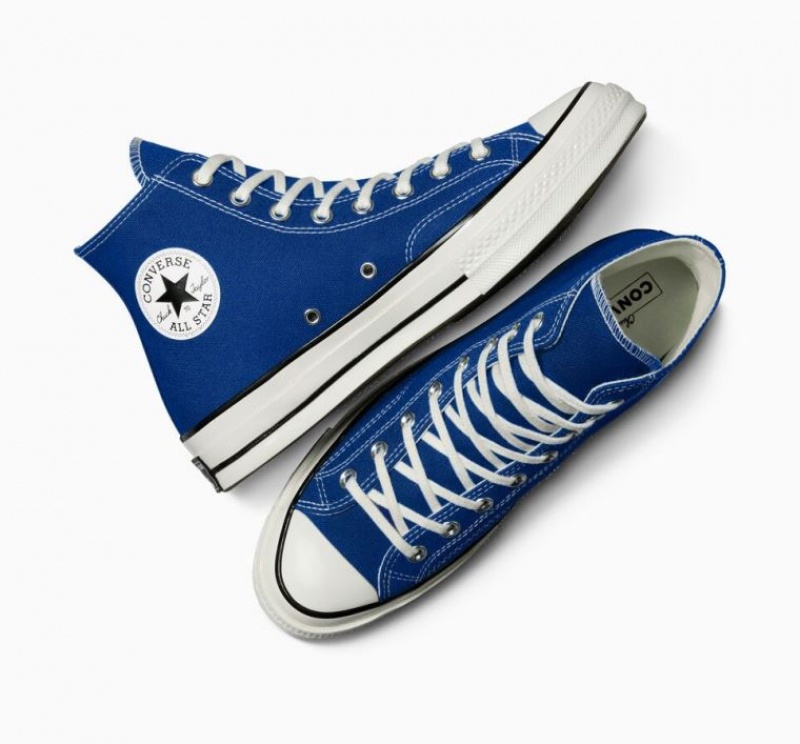 Férfi Converse Chuck 70 Canvas Magasszárú Tornacipő Kék | HUNGARY QBZ9OX