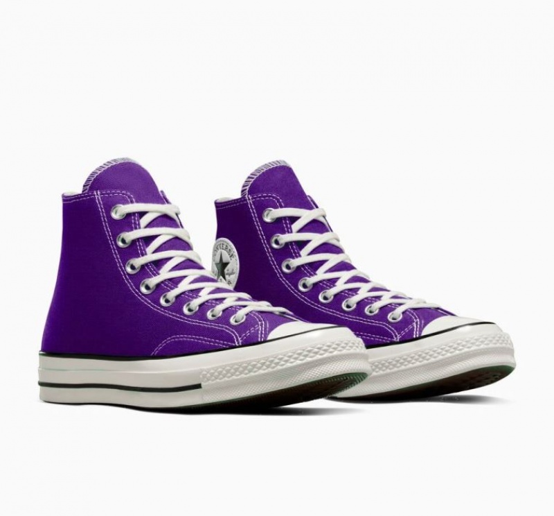 Férfi Converse Chuck 70 Canvas Magasszárú Tornacipő Lila | HUNGARY TFL9QG