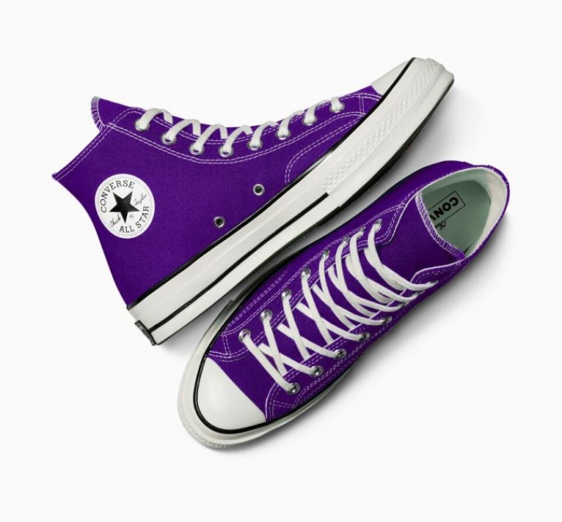 Férfi Converse Chuck 70 Canvas Magasszárú Tornacipő Lila | HUNGARY TFL9QG