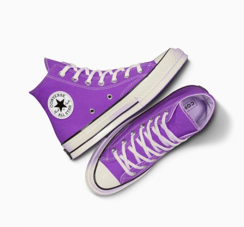 Férfi Converse Chuck 70 Canvas Magasszárú Tornacipő Lila | HUNGARY HVR6BG