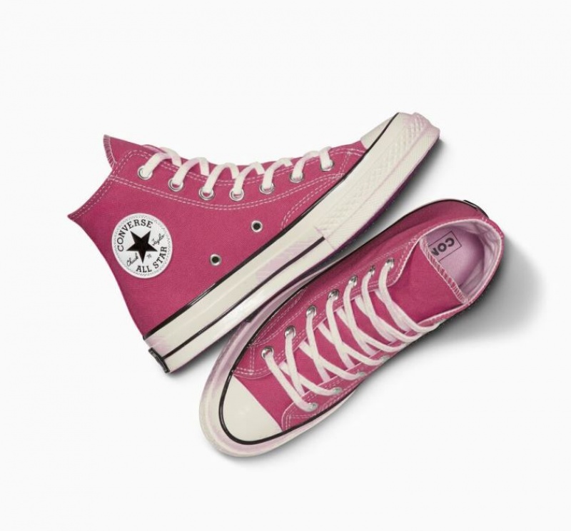 Férfi Converse Chuck 70 Canvas Magasszárú Tornacipő Rózsaszín | HUNGARY MYW6EL