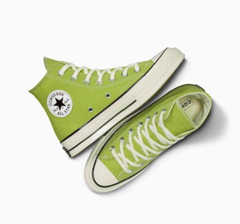 Férfi Converse Chuck 70 Canvas Magasszárú Tornacipő Világos Zöld | HUNGARY CWB5YU