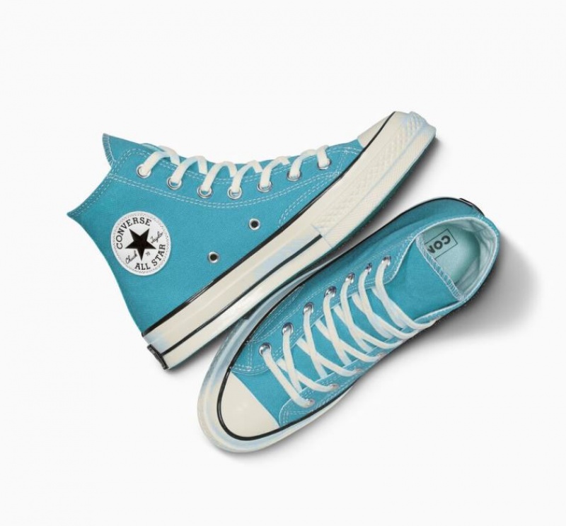 Férfi Converse Chuck 70 Canvas Magasszárú Tornacipő Türkiz | HUNGARY YDJ3AR