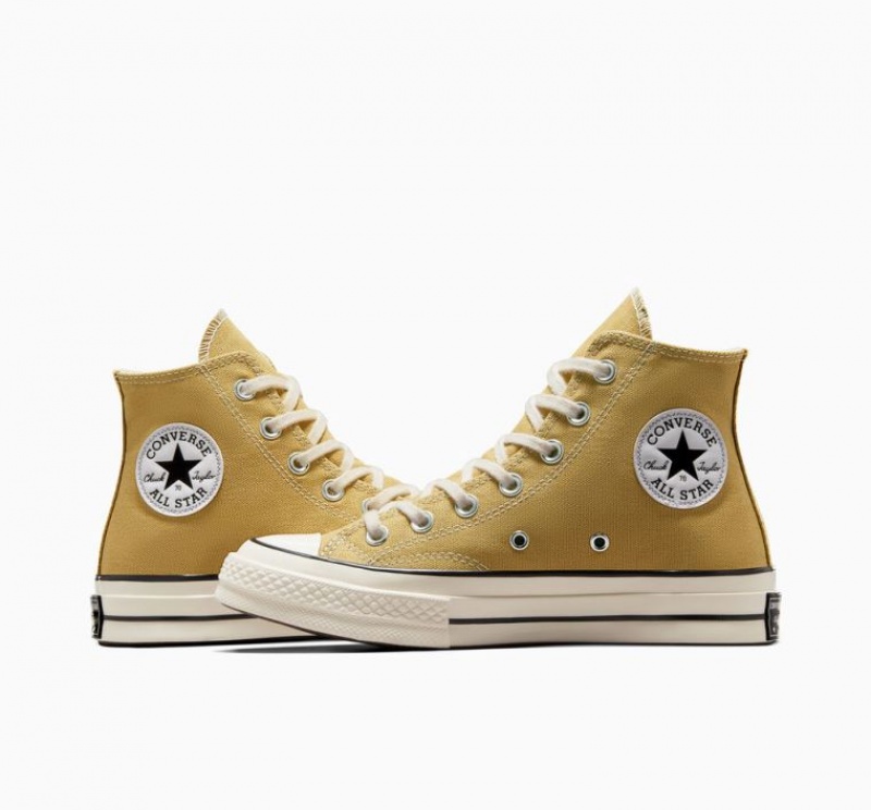 Férfi Converse Chuck 70 Canvas Magasszárú Tornacipő Sárga | HUNGARY NHY6JX