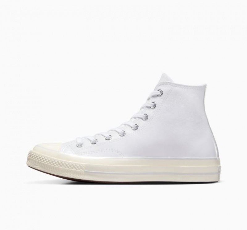 Férfi Converse Chuck 70 Leather Magasszárú Tornacipő Fehér | HUNGARY JXE8CQ