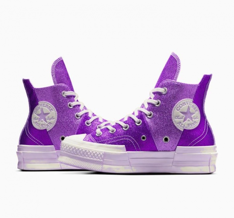 Férfi Converse Chuck 70 Plus Glitter Magasszárú Tornacipő Lila | HUNGARY PMQ6NL