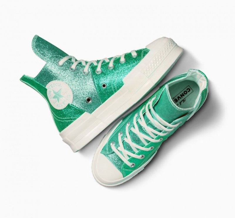 Férfi Converse Chuck 70 Plus Glitter Magasszárú Tornacipő Türkiz | HUNGARY RKX7SO