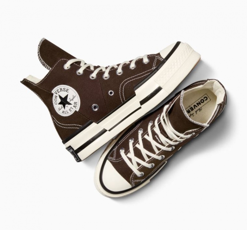 Férfi Converse Chuck 70 Plus Magasszárú Tornacipő Csokoládé | HUNGARY UMI6CV