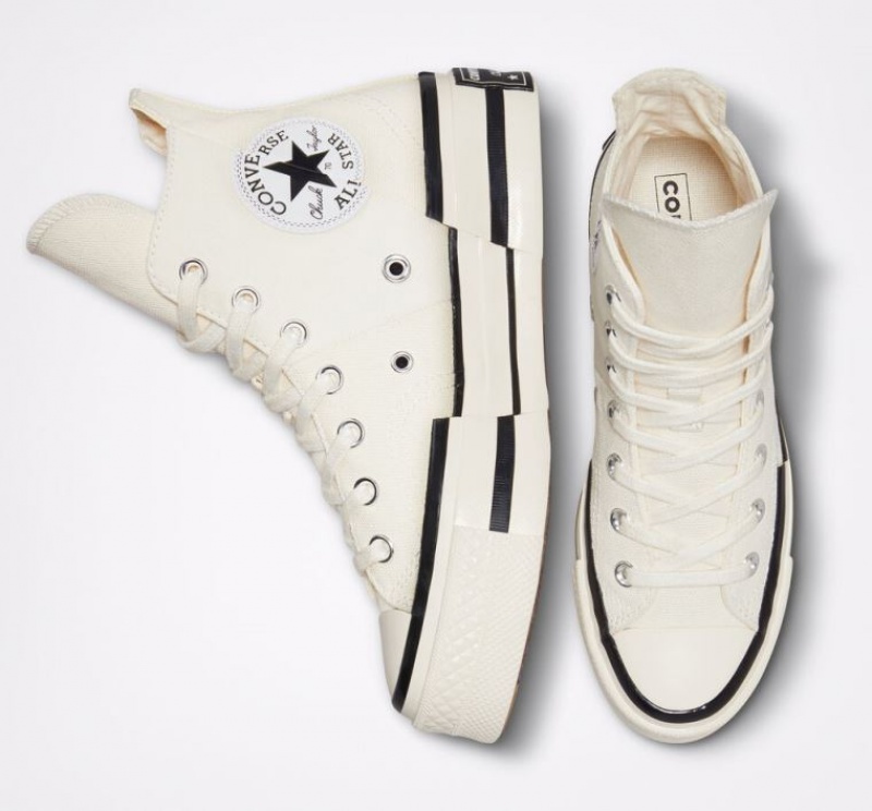 Férfi Converse Chuck 70 Plus Magasszárú Tornacipő Fehér | HUNGARY XCK8HI