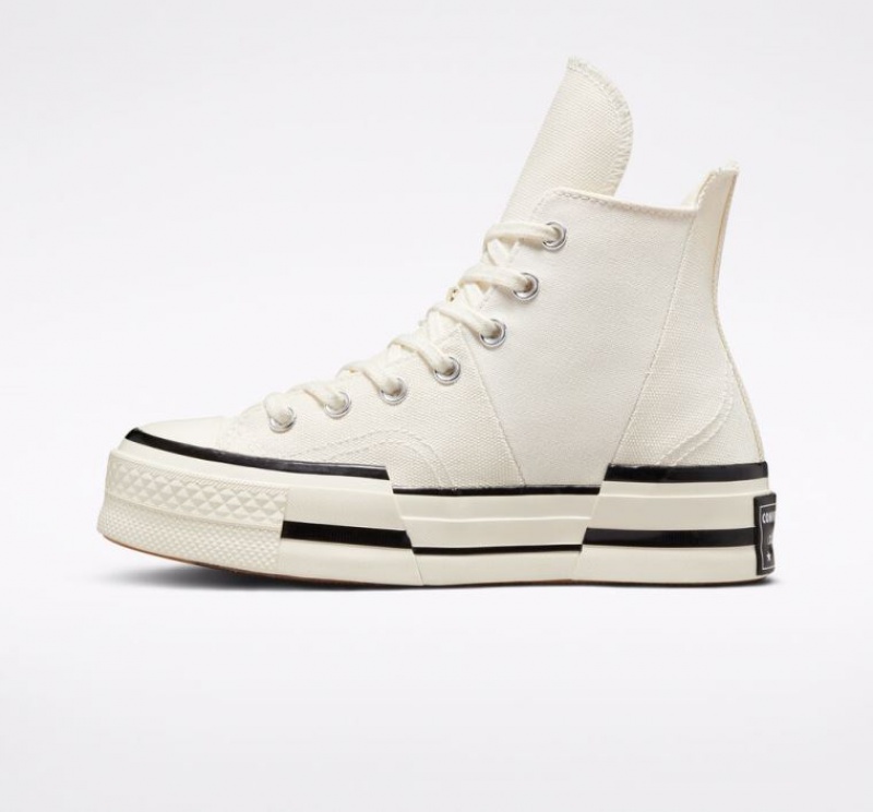 Férfi Converse Chuck 70 Plus Magasszárú Tornacipő Fehér | HUNGARY XCK8HI