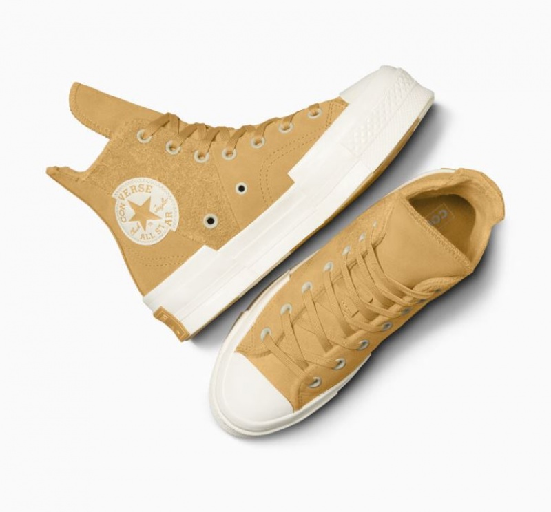 Férfi Converse Chuck 70 Plus Suede Magasszárú Tornacipő Sárga | HUNGARY WVE6YP