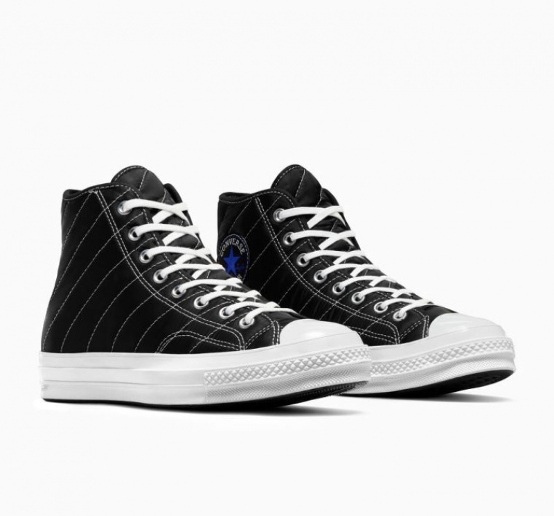 Férfi Converse Chuck 70 Quilted Magasszárú Tornacipő Fekete | HUNGARY HZC1WL