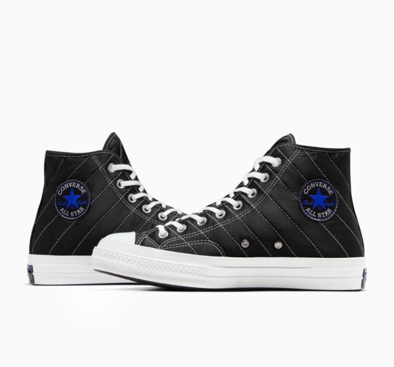 Férfi Converse Chuck 70 Quilted Magasszárú Tornacipő Fekete | HUNGARY HZC1WL