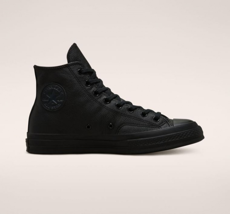 Férfi Converse Chuck 70 Tonal Leather Magasszárú Tornacipő Fekete | HUNGARY YFQ4ZD