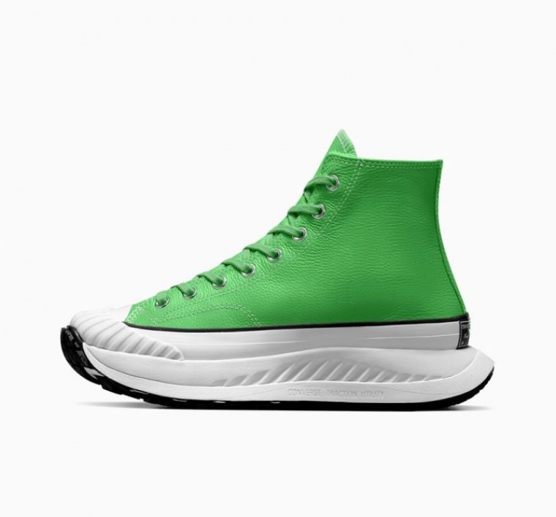 Férfi Converse Chuck Taylor 70 At-cx Leather Magasszárú Tornacipő Zöld | HUNGARY OEM0NT