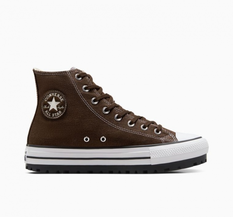 Férfi Converse Chuck Taylor All Star City Trek Magasszárú Tornacipő Csokoládé | HUNGARY EMI0QY