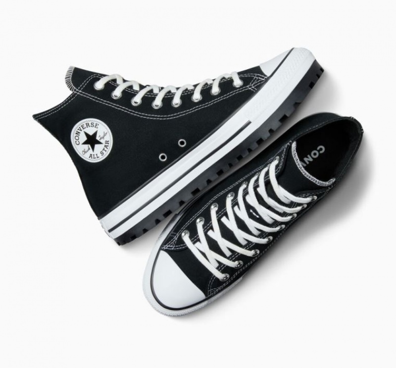 Férfi Converse Chuck Taylor All Star City Trek Magasszárú Tornacipő Fekete | HUNGARY YQT1AL