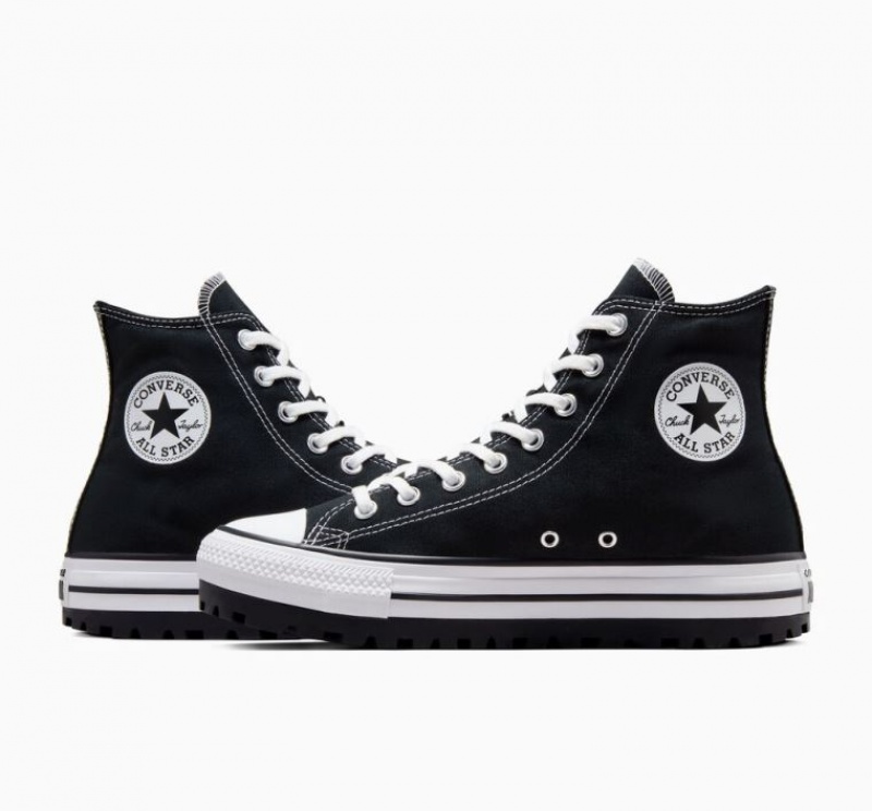 Férfi Converse Chuck Taylor All Star City Trek Magasszárú Tornacipő Fekete | HUNGARY YQT1AL