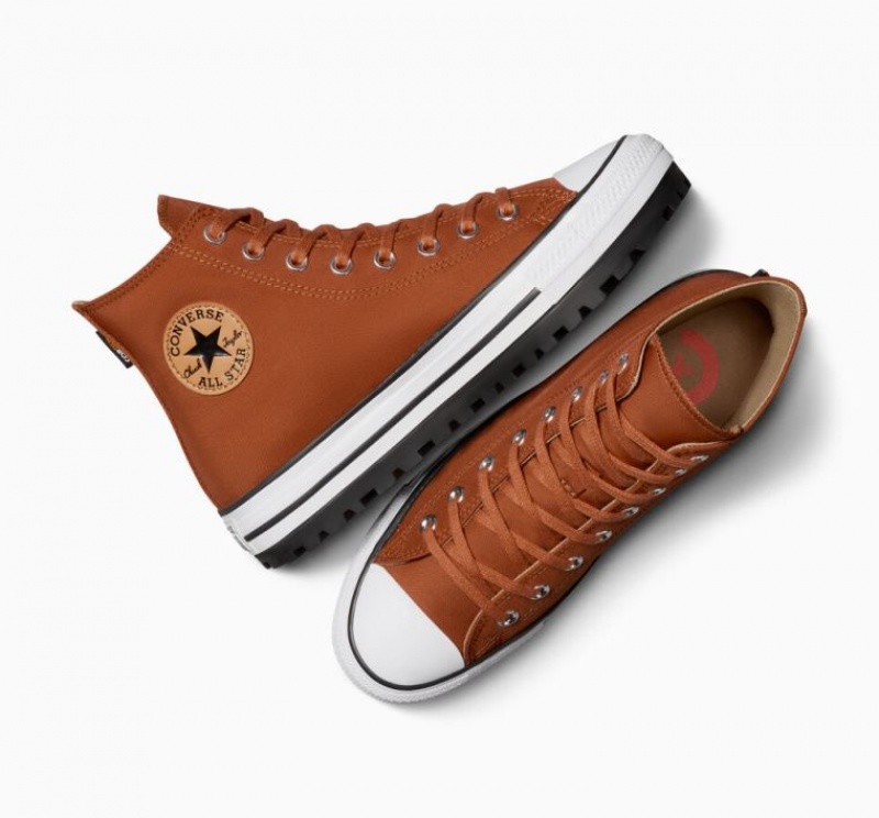 Férfi Converse Chuck Taylor All Star City Trek Magasszárú Tornacipő Barna | HUNGARY YWF7SA