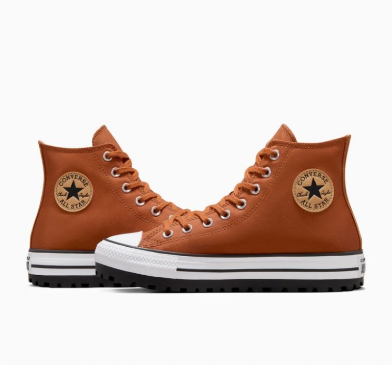 Férfi Converse Chuck Taylor All Star City Trek Magasszárú Tornacipő Barna | HUNGARY YWF7SA