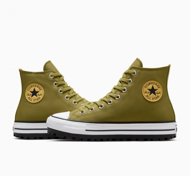 Férfi Converse Chuck Taylor All Star City Trek Magasszárú Tornacipő Olivazöld | HUNGARY CUR8HD