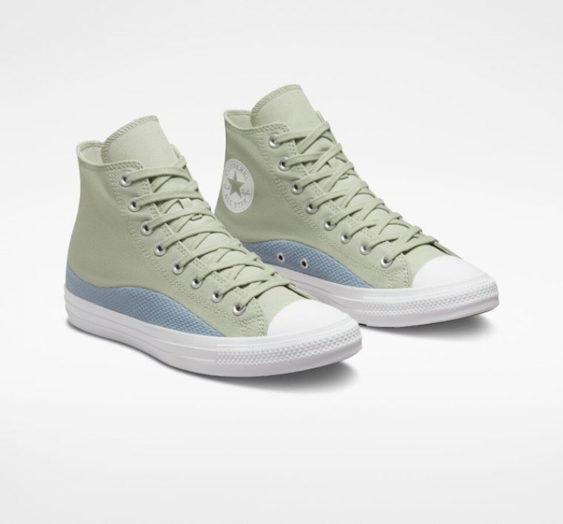 Férfi Converse Chuck Taylor All Star Craft Mix Magasszárú Tornacipő Menta | HUNGARY BHF4SP