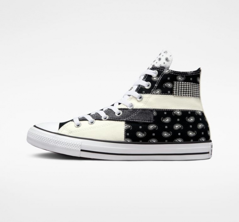 Férfi Converse Chuck Taylor All Star Hacked Patterns Magasszárú Tornacipő Fekete | HUNGARY QYB3RF