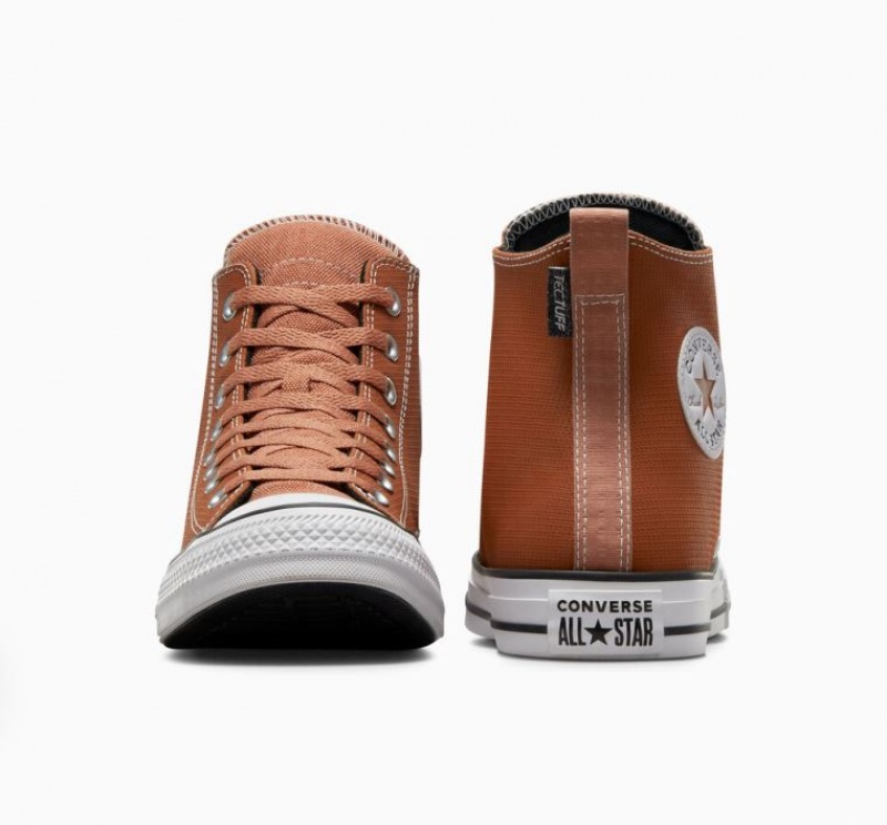 Férfi Converse Chuck Taylor All Star Leather Magasszárú Tornacipő Barna | HUNGARY ZQF8SR