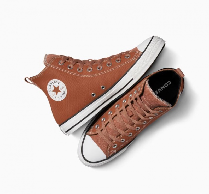 Férfi Converse Chuck Taylor All Star Leather Magasszárú Tornacipő Barna | HUNGARY ZQF8SR