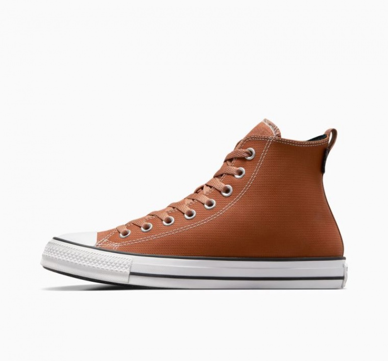 Férfi Converse Chuck Taylor All Star Leather Magasszárú Tornacipő Barna | HUNGARY ZQF8SR