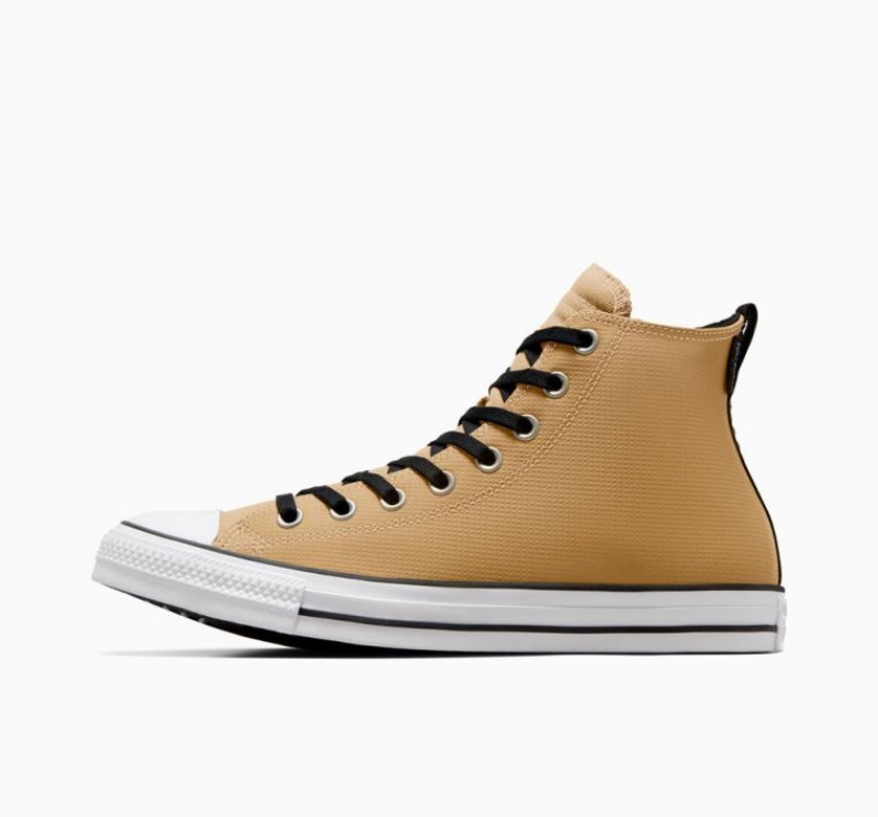 Férfi Converse Chuck Taylor All Star Leather Magasszárú Tornacipő Világos Barna | HUNGARY CEV7FW