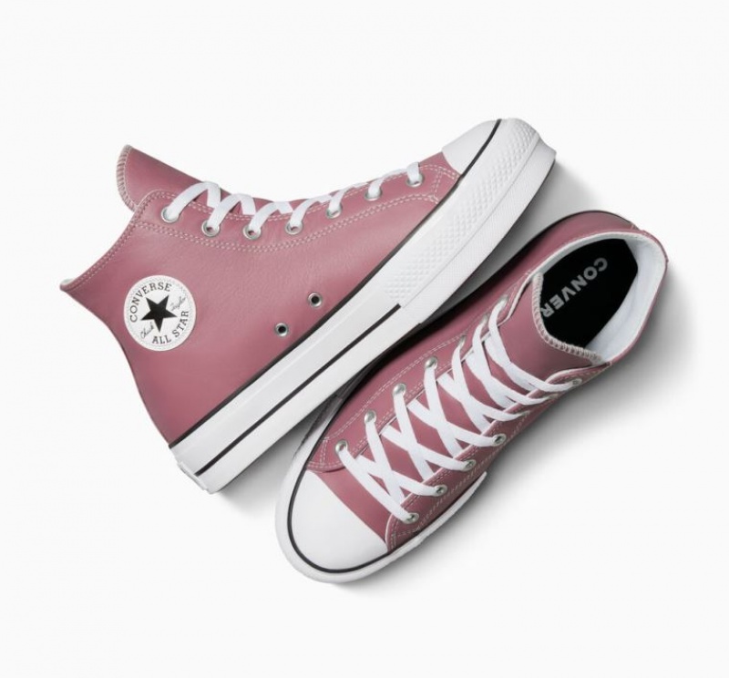 Férfi Converse Chuck Taylor All Star Lift Platform Surplus Leather Magasszárú Tornacipő Rózsaszín | HUNGARY KLV9ZB