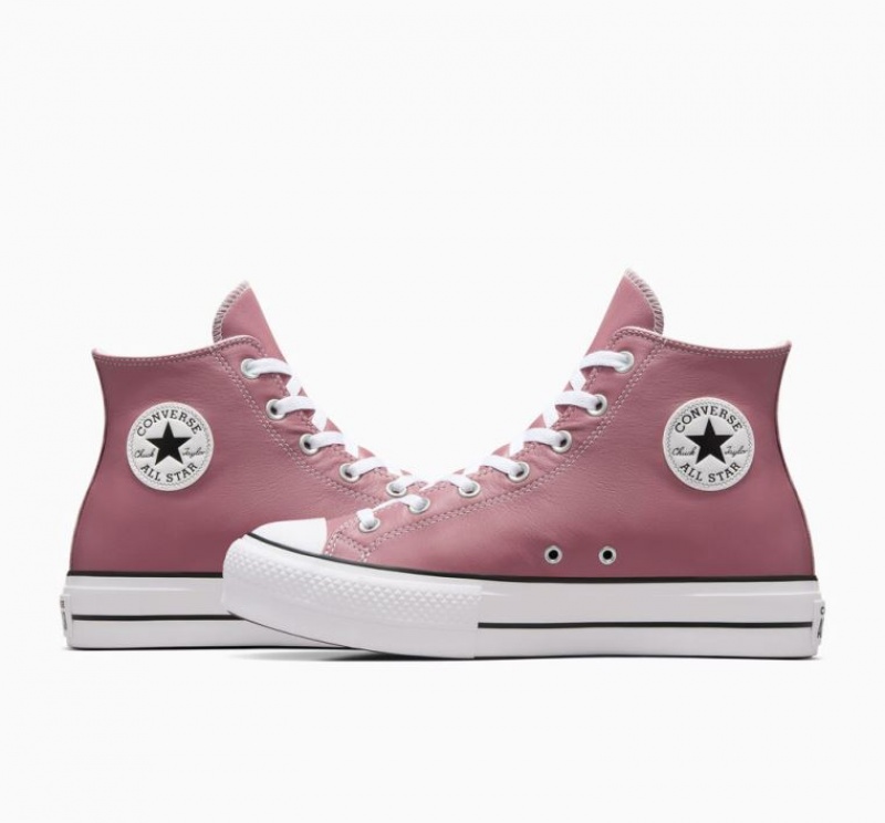 Férfi Converse Chuck Taylor All Star Lift Platform Surplus Leather Magasszárú Tornacipő Rózsaszín | HUNGARY KLV9ZB