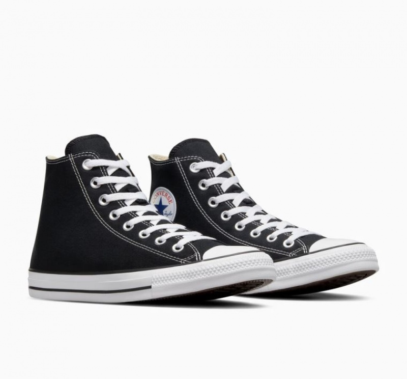 Férfi Converse Chuck Taylor All Star Magasszárú Tornacipő Fekete | HUNGARY ZTP1QK