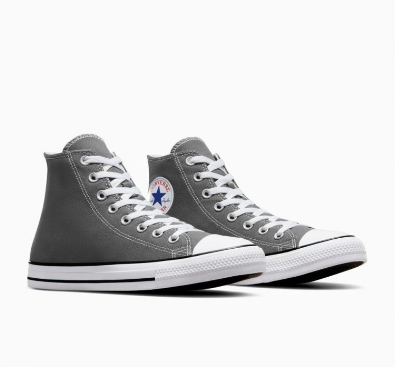 Férfi Converse Chuck Taylor All Star Magasszárú Tornacipő Szürke | HUNGARY IKC4ZO