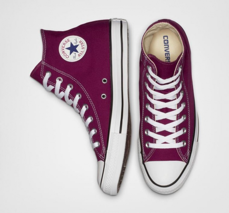 Férfi Converse Chuck Taylor All Star Magasszárú Tornacipő Bordó | HUNGARY TAL1SG