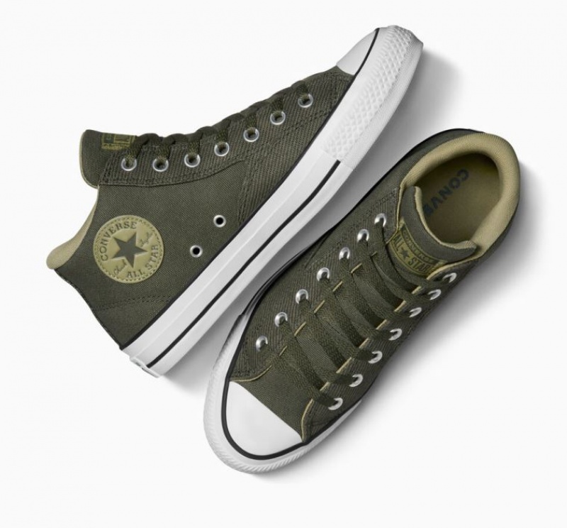 Férfi Converse Chuck Taylor All Star Malden Street Sportcipő Sötétzöld | HUNGARY AGD9VZ