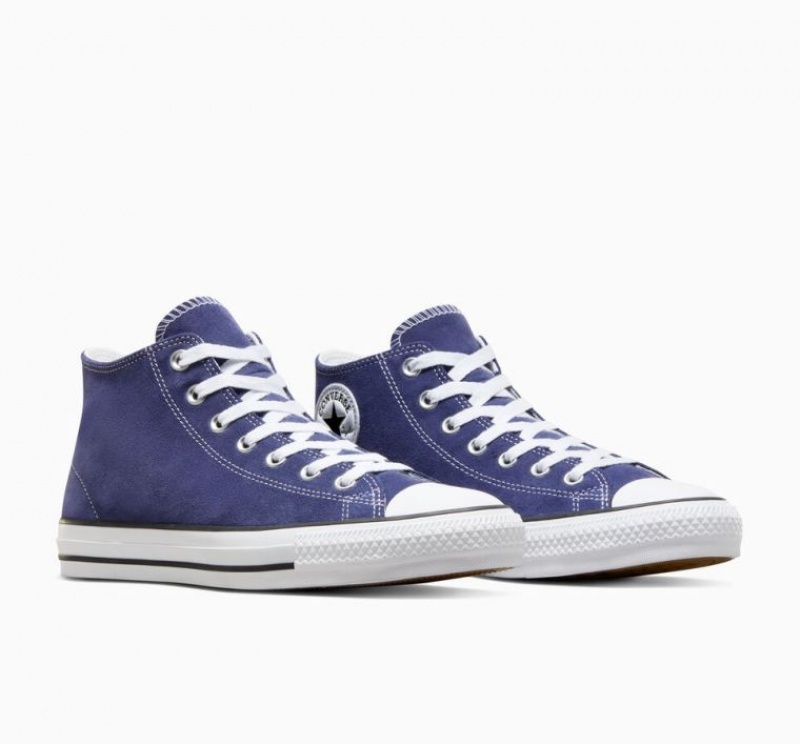 Férfi Converse Chuck Taylor All Star Pro Suede Deszkás Cipő Kék | HUNGARY TEY1LJ