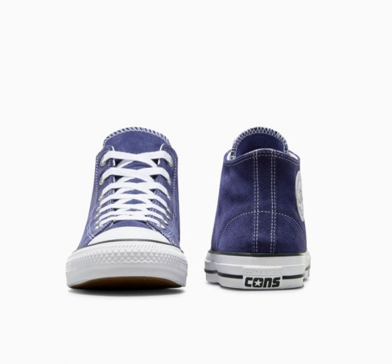 Férfi Converse Chuck Taylor All Star Pro Suede Deszkás Cipő Kék | HUNGARY TEY1LJ